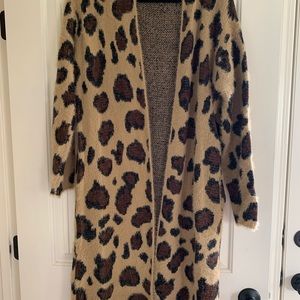 Leopard print cardigan